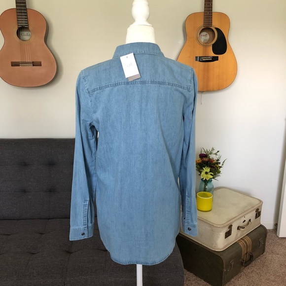 J.Jill- Denim Shirt - Picture 2 of 5